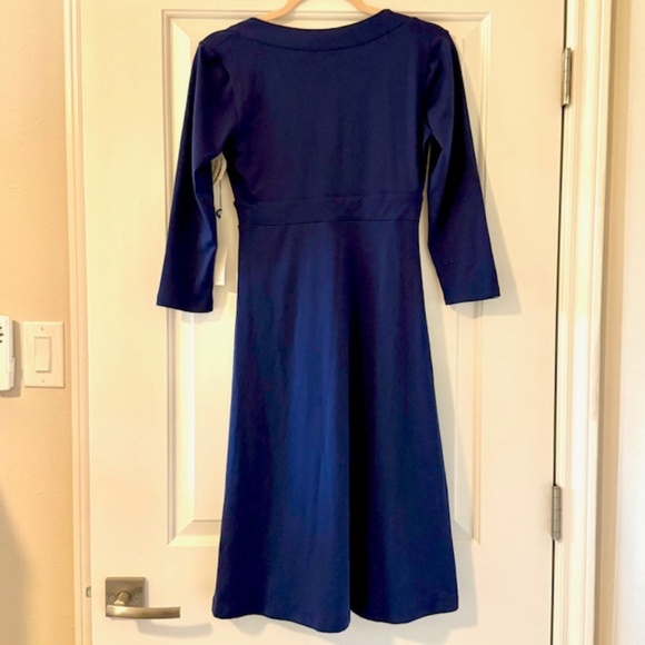 NWT Susana Monaco Navy Blue Dress Size Medium - Picture 2 of 10